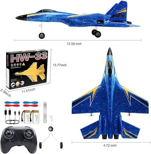 Fremego SU-27 RC Airplane,2.4GHz 2 Channel Remote Control Plane