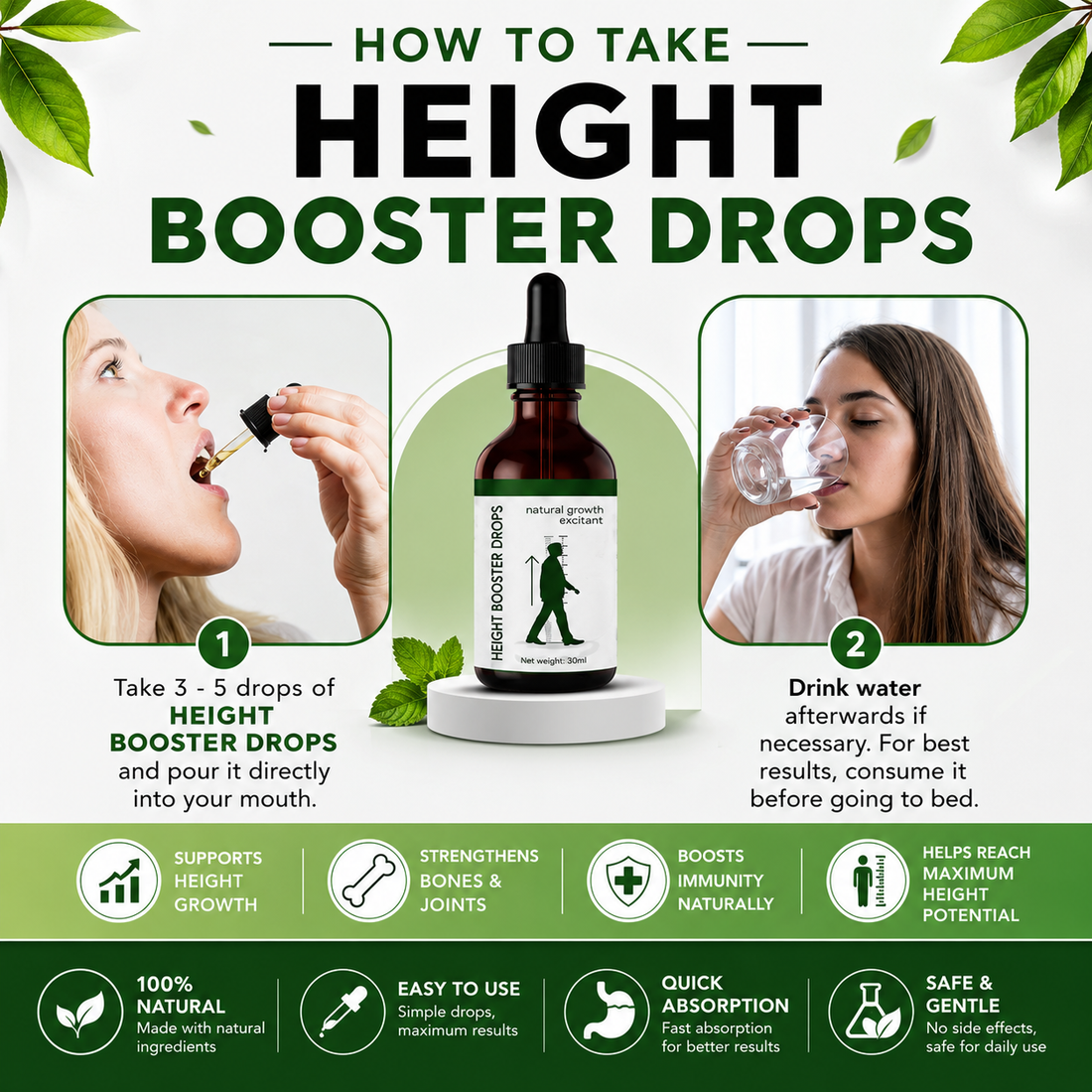 Height Booster Drops (30ml)