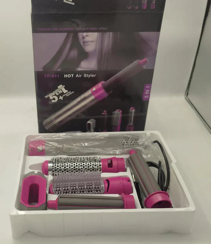 GlamAir 5-in-1 Hair Brush Styler / جلام إير ٥ في ١ لتصفيف الشعر